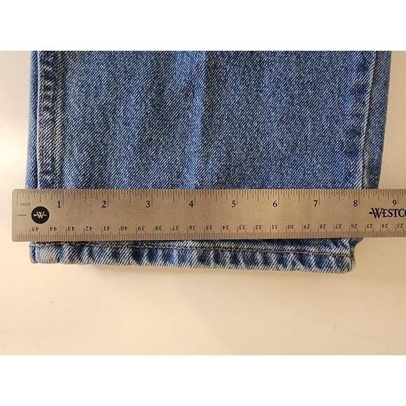 L.L. BEAN Women's Medium/Light Wash Heavy Straight Leg Jeans SZ 20T - Picture 6 of 8